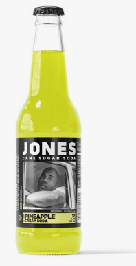 Jones Pineapple Cream Soda 12oz Glass Bottles