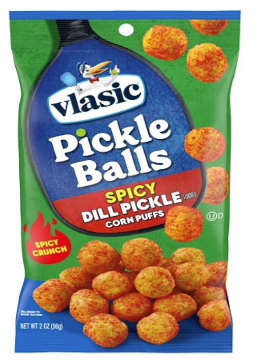 Vlasic Spicy Dill Pickle Corn Puff Snacks 2oz