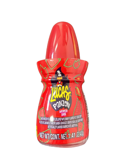 Lucas Panzon Watermelon Lollipop With Chamoy Hot Liquid Candy 1.41oz