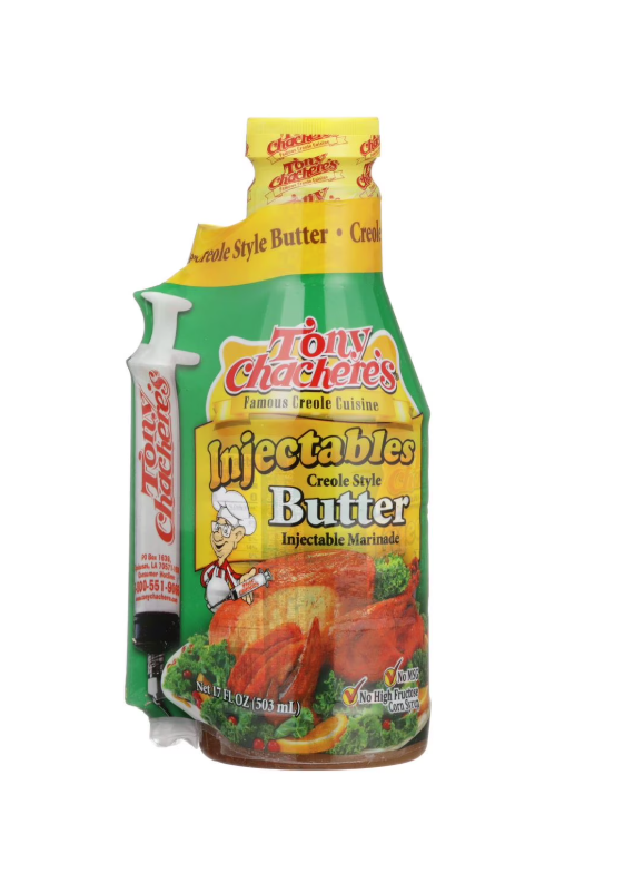 Tony Chachere's Injectables Creole Style Butter Marinade 17oz (503ml)