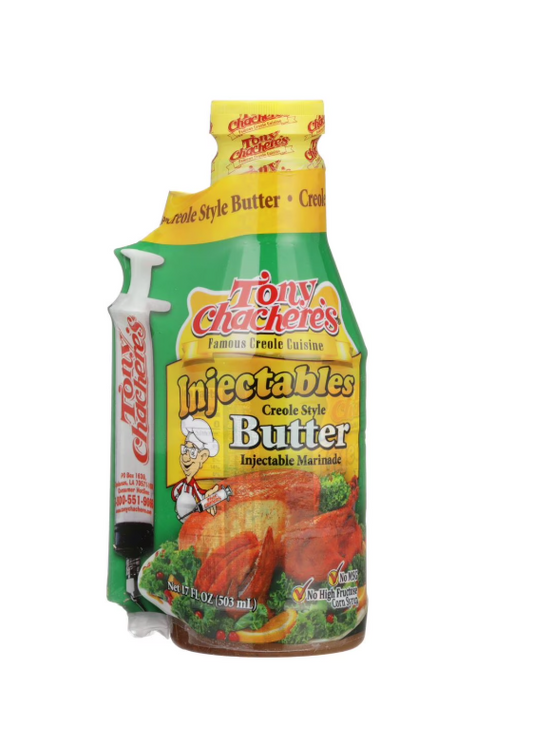 Tony Chachere's Injectables Creole Style Butter Marinade 17oz (503ml)