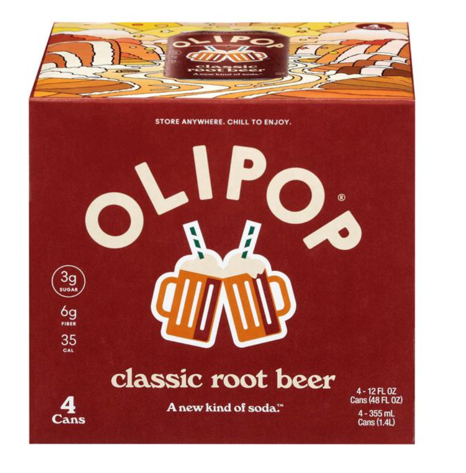 Olipop Classic Root Beer 4 Pack