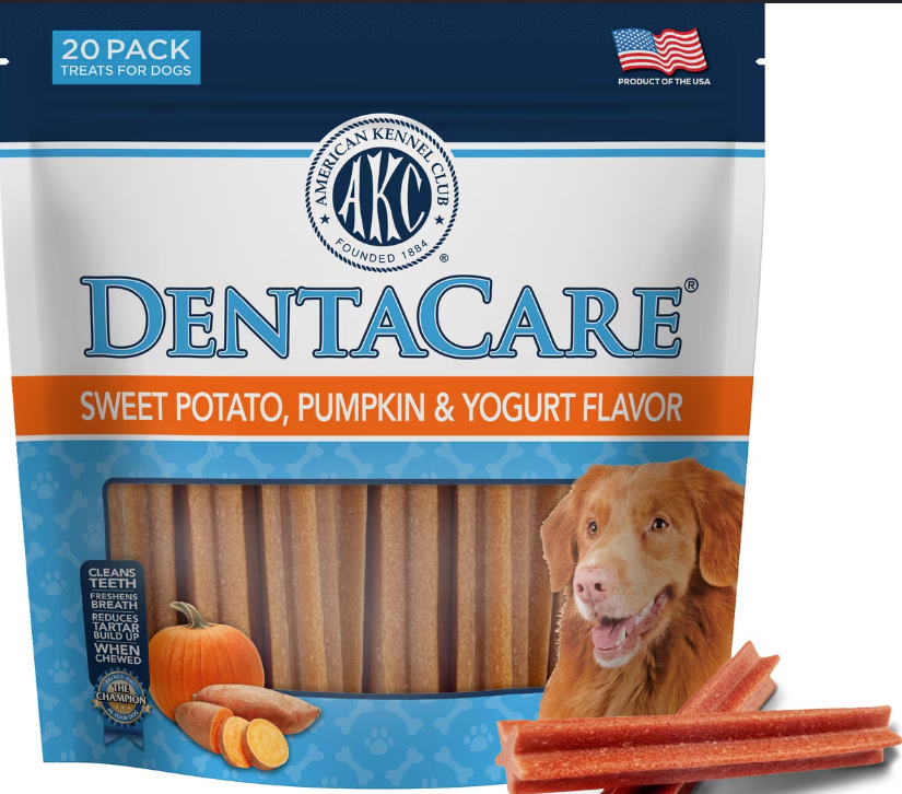 Dentacare Sweet Potato, Pumpkin & Yogurt Flavored Dog Treats 18.3oz (519g)