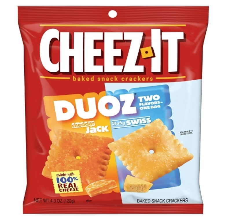 Cheez-it Duoz Cheddar And Baby Swiss 4.3oz