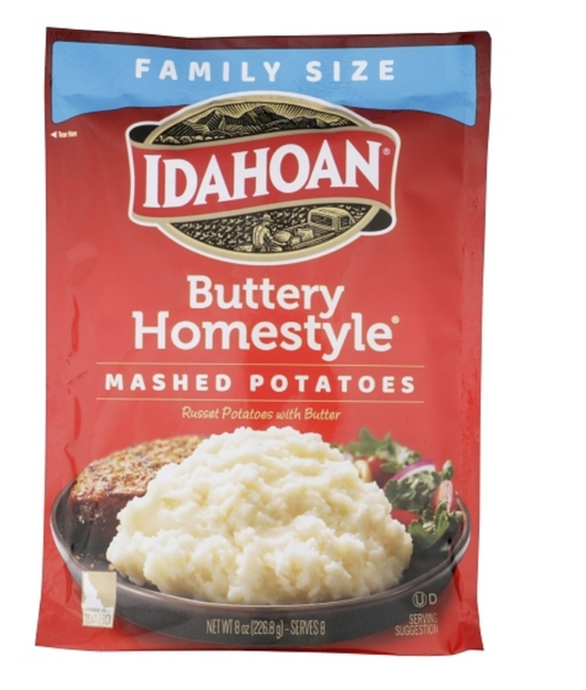 Idahoan Buttery Homestyle Mashed Potatoes 8oz