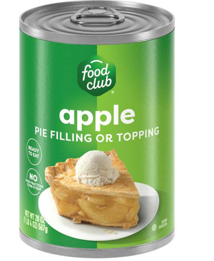 Food Club Apple Pie Filling 20oz