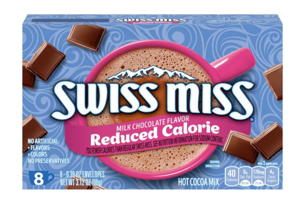 Swiss Miss Reduced Calorie Hot Chocolate Mix 8ct