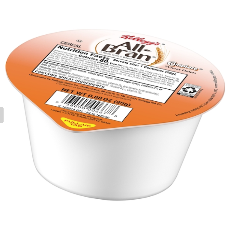 All Bran Wheat Flakes Single Serve Cup 0.88oz