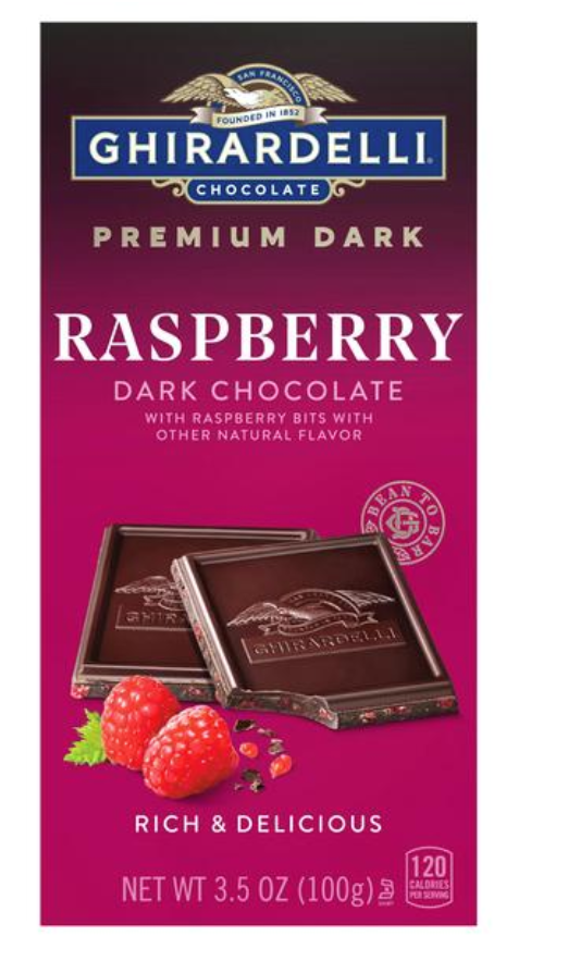 Ghirardelli Raspberry Dark Chocolate 3.5oz