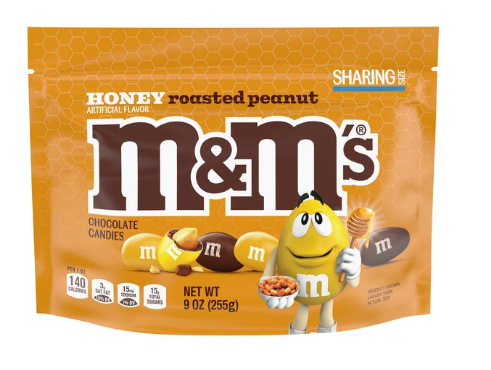 M&M Honey Roasted Peanut Share Bag 9oz
