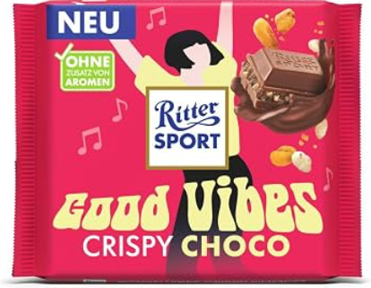 Ritter Sport  Good Vibes Crispy Choco - Limited Edition 100g