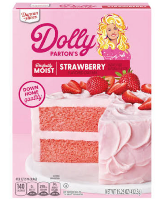 Duncan Hines Dolly Parton Strawberry Cake Mix 15.25oz
