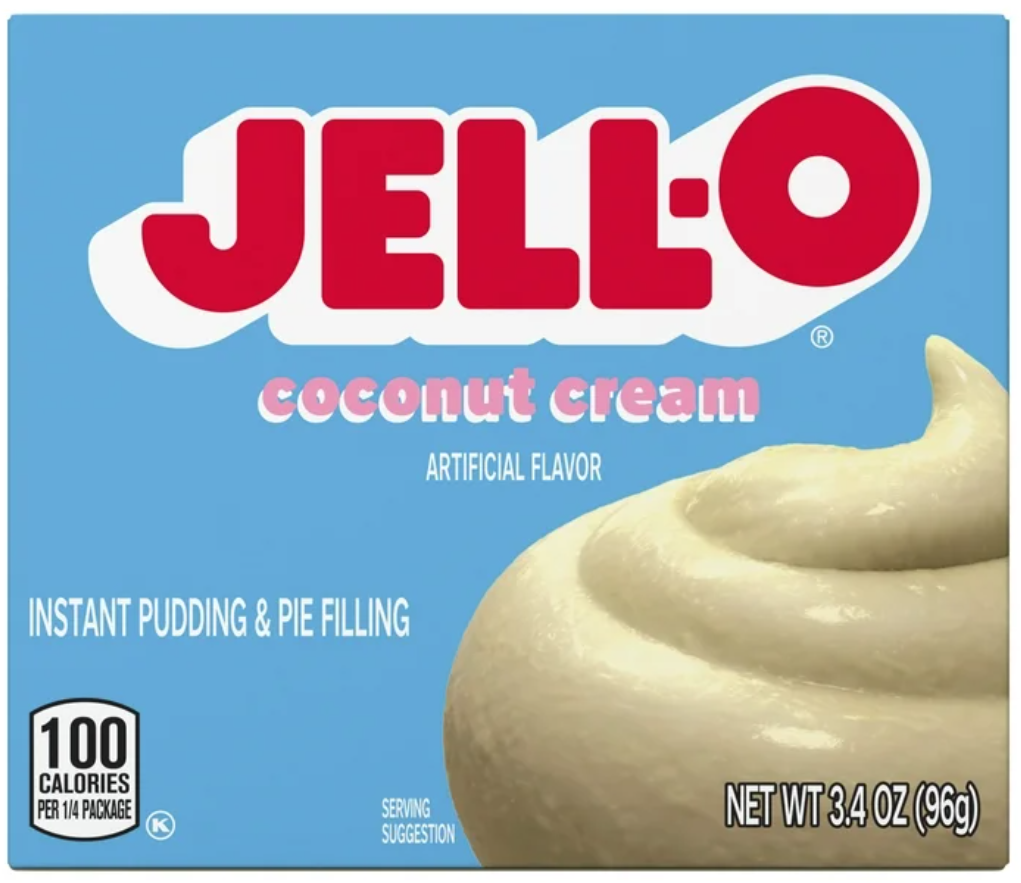 Jell-O Instant Coconut Cream Pudding Mix 3.4oz