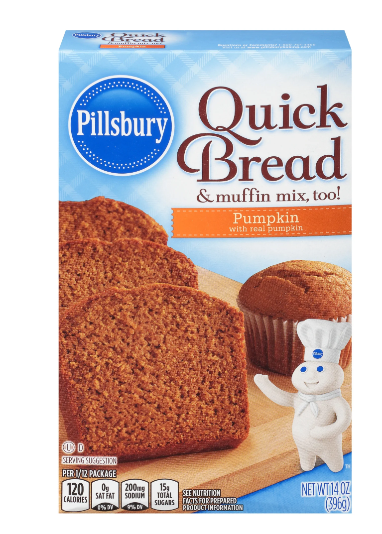 Pillsbury Quick Bread Pumpkin Mix 14oz (BEST BY: MAR '26)