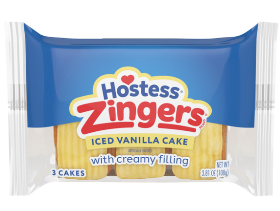 Hostess Iced Vanilla Zingers 3 Pack 2.7oz