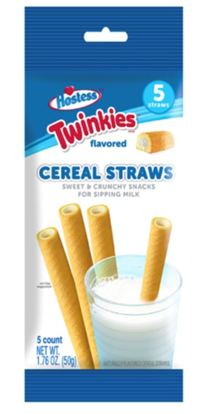 Twinkies Flavored Cereal Straws 5ct