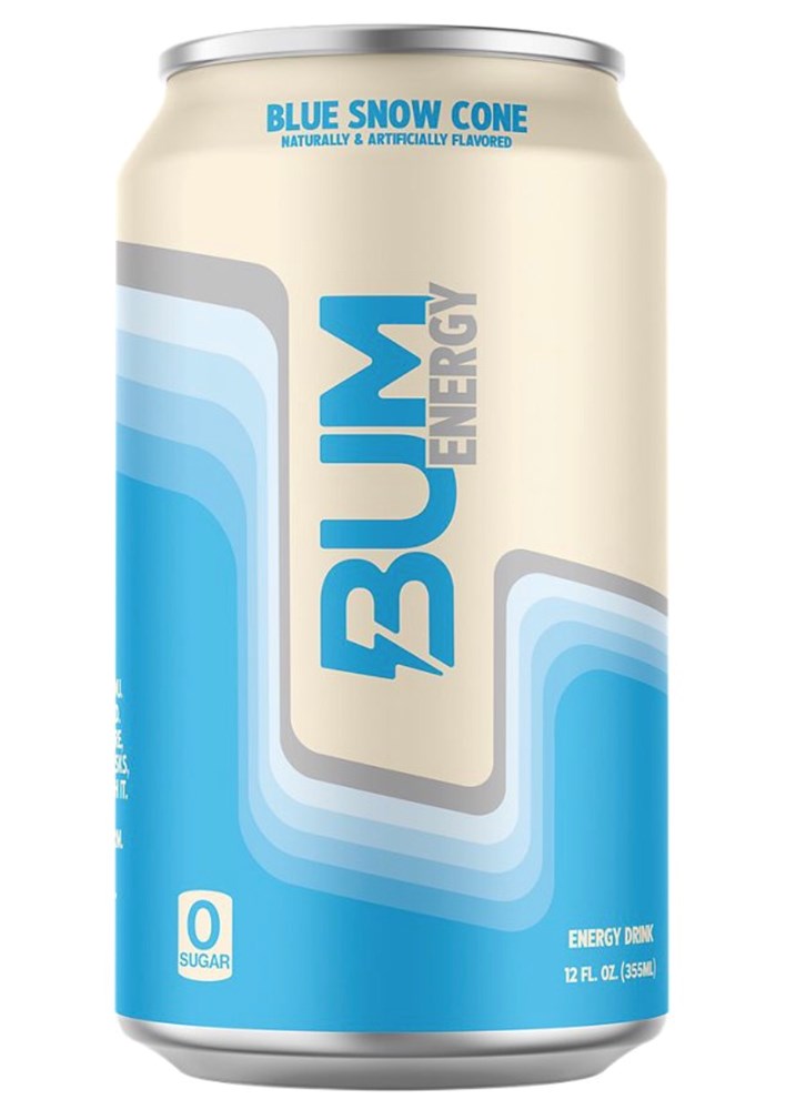 Bum Energy Drink Blue Snow Cone 12oz