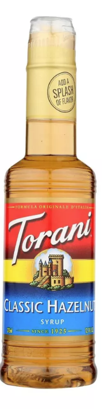 Torani Classic Hazelnut Syrup 12.7oz (BEST BY: NOV 25)