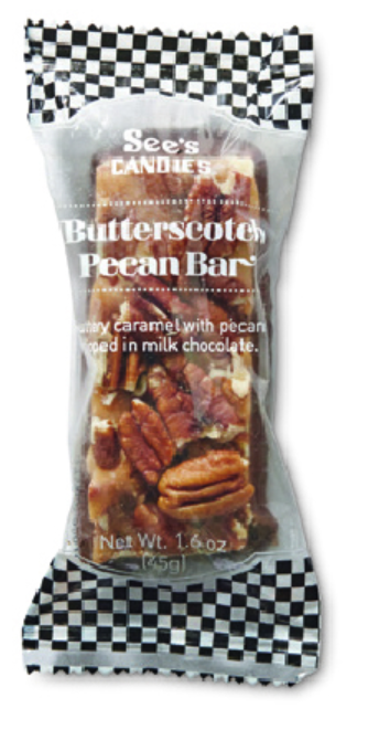 See's Candies Milk Butterscotch Pecan Bar 1.6oz