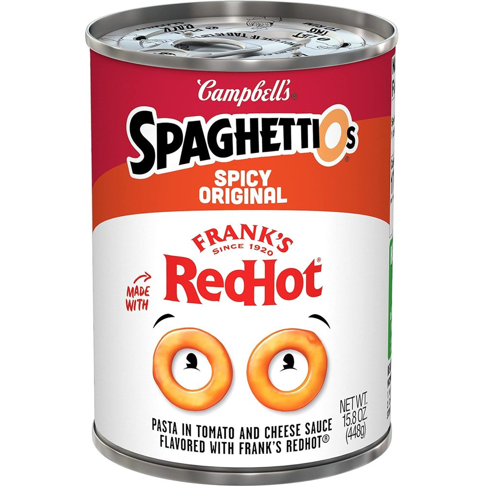 SpaghettiOs Spicy Original made with Frank's RedHot 15.8oz (BEST BUY: AUGUST 2024)