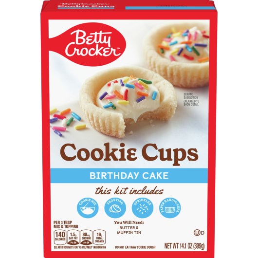 Betty Crocker Cookie Cups Birthday Cake 14.1oz