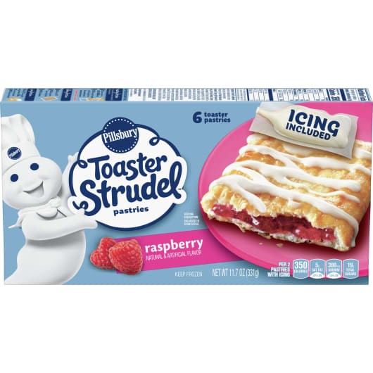 Pillsbury Toaster Strudel Raspberry [Click & Collect Only] 11.7oz (BEST BY: APRIL 25)