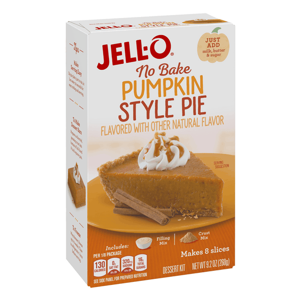 Jell-O No Bake Pumpkin Style Pie Mix 9.2oz (BEST BY: MAY 25)