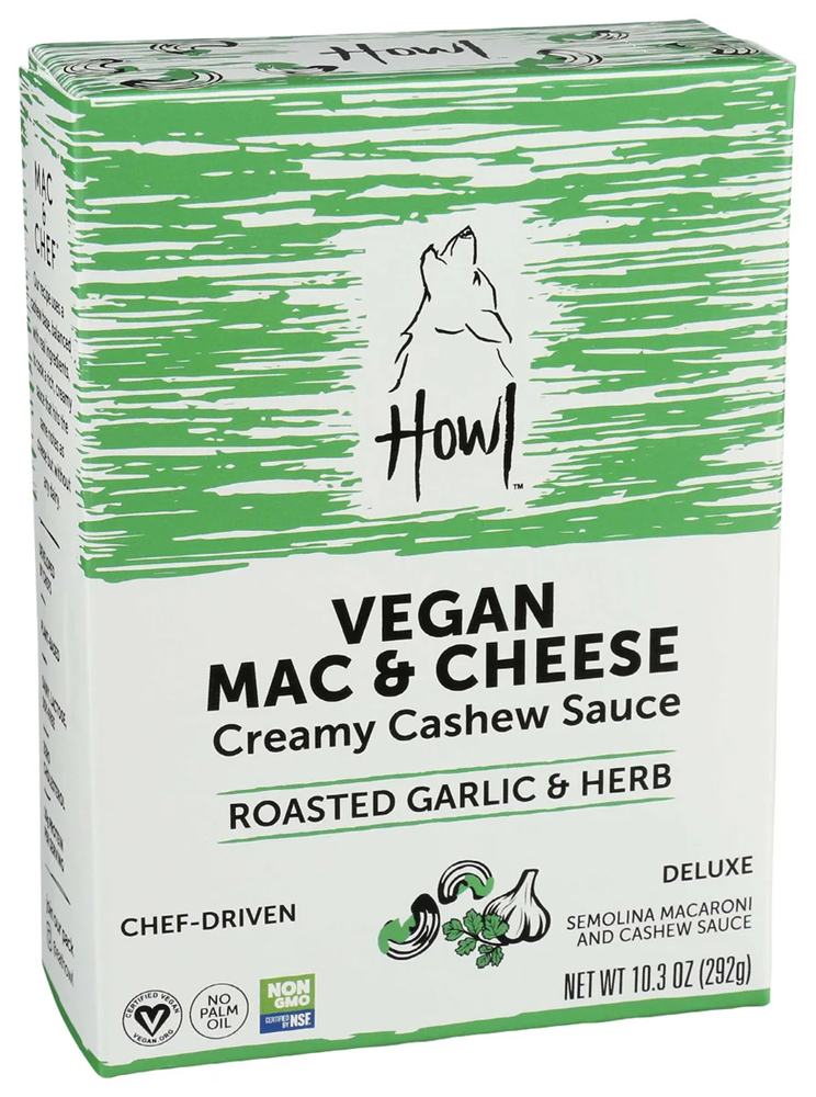 Howl Roasted Garlic & Herb Vegan Mac & Cheese 10.3oz (BEST BY: JULY 2023)