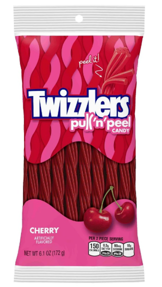 Twizzlers Cherry Pull & Peel 6.1oz