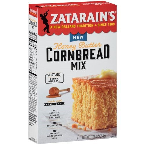 Zatarain's Honey Butter Cornbread Mix 12.5oz