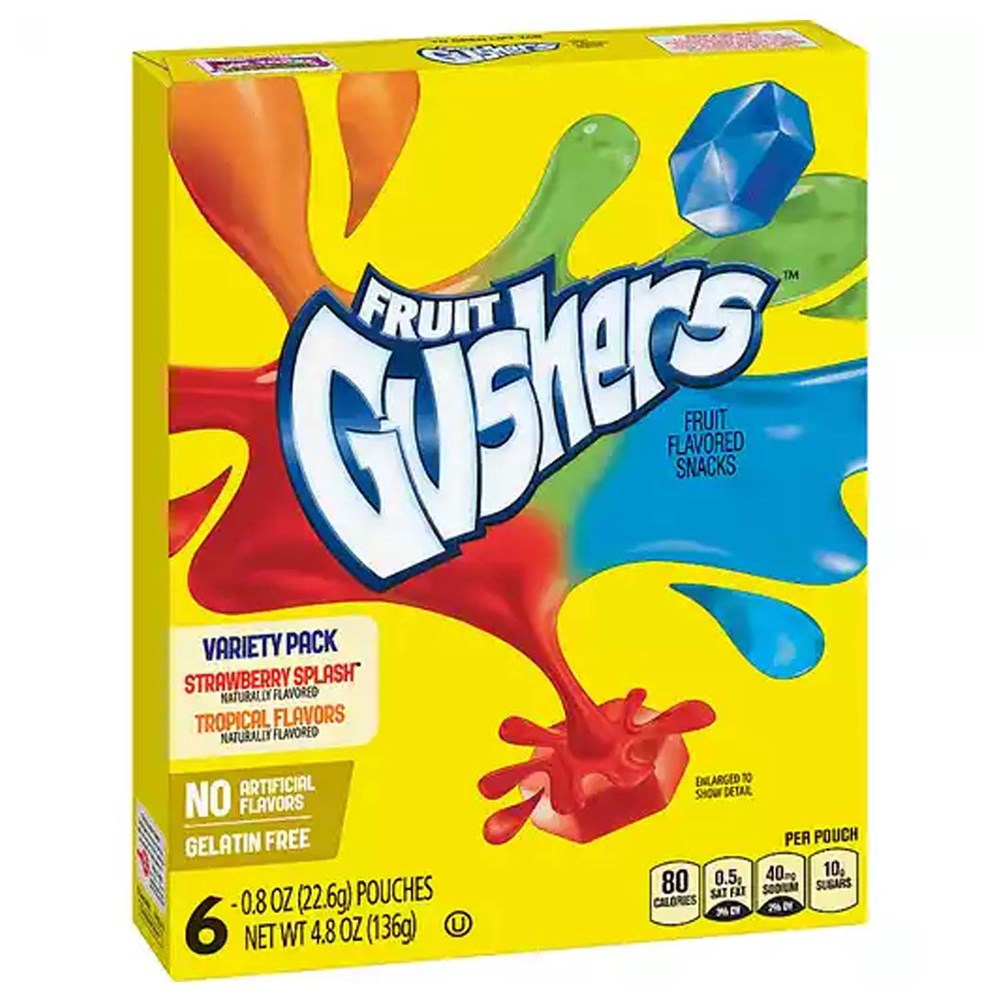 Fruit Gushers Variety Pack 6ct 4.8oz