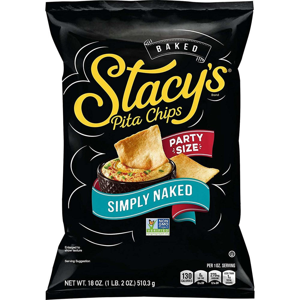 Stacy's Simply Naked Pita Chips Party Size 18oz