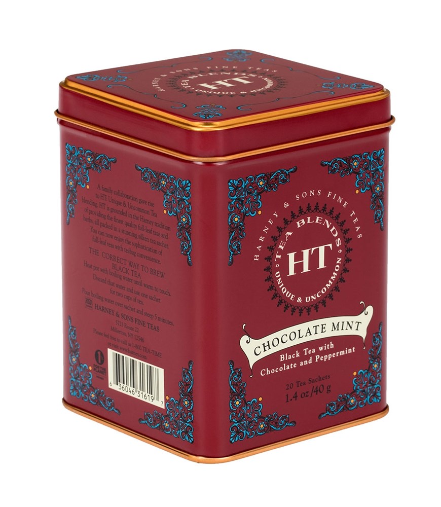 Harney & Sons Chocolate Mint Vintage Tin 20ct