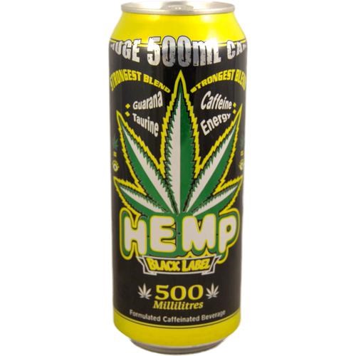 Hemp Black Label Caffeinated Drink Energy Drink 500mL