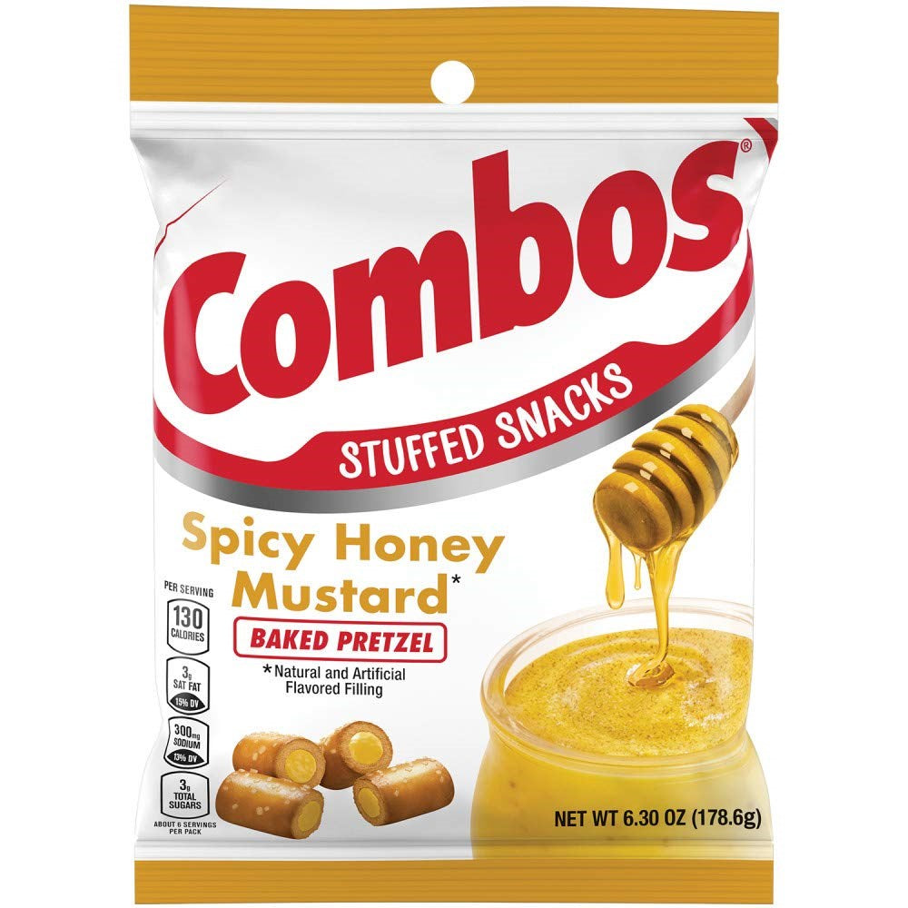 Combos Spicy Honey Mustard Pretzel Baked Snacks 6.3oz