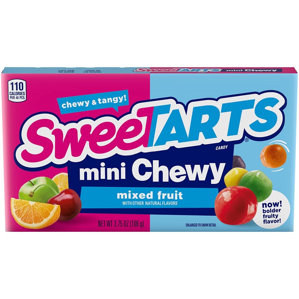 Sweetarts Mini Chewy Mixed Fruit Theatre Box 3.75oz