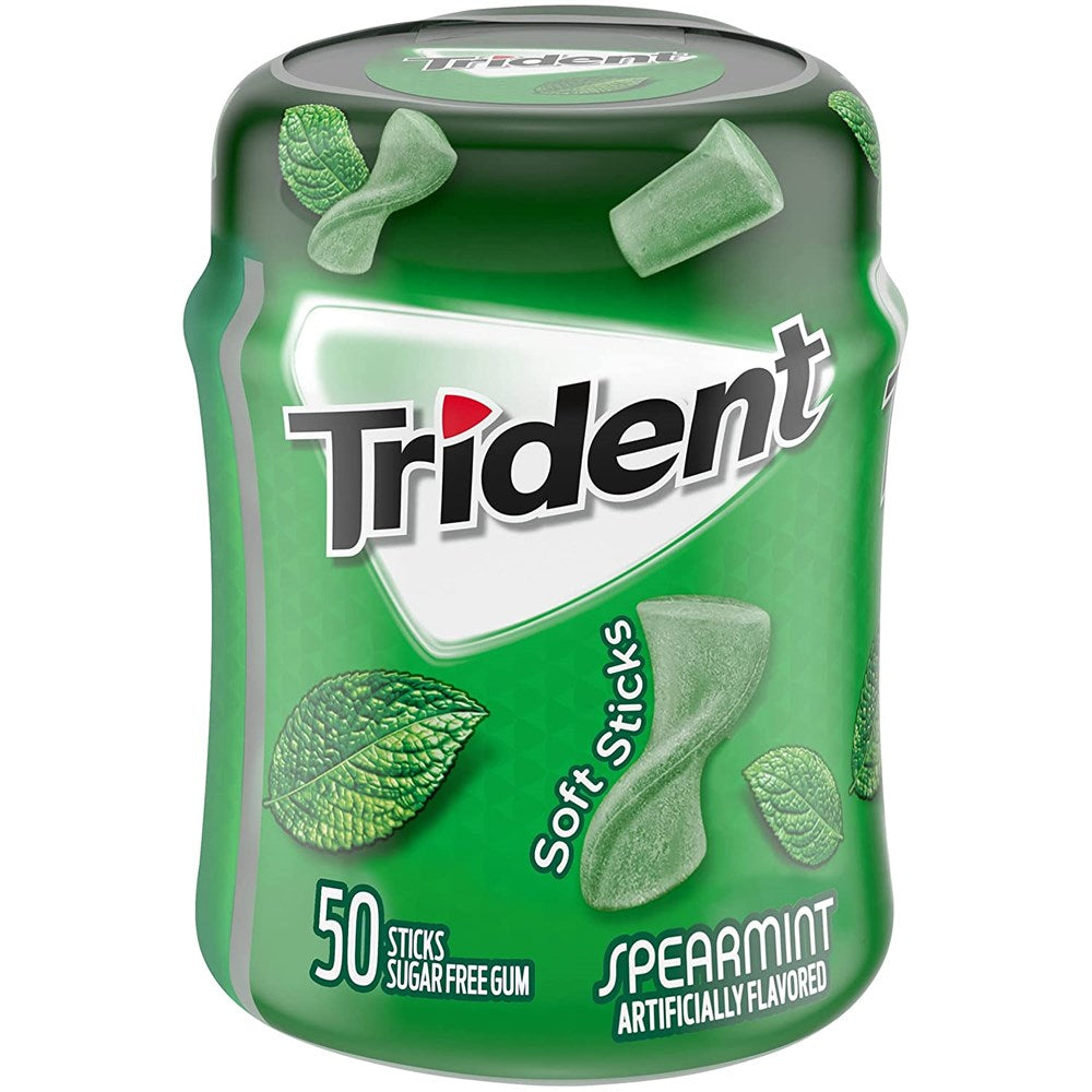 Trident Unwrapped Spearmint Sugarfree Gum 50pc
