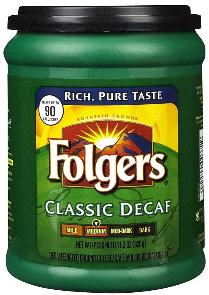 Folgers Classic Decaf Ground Coffee 11.3oz