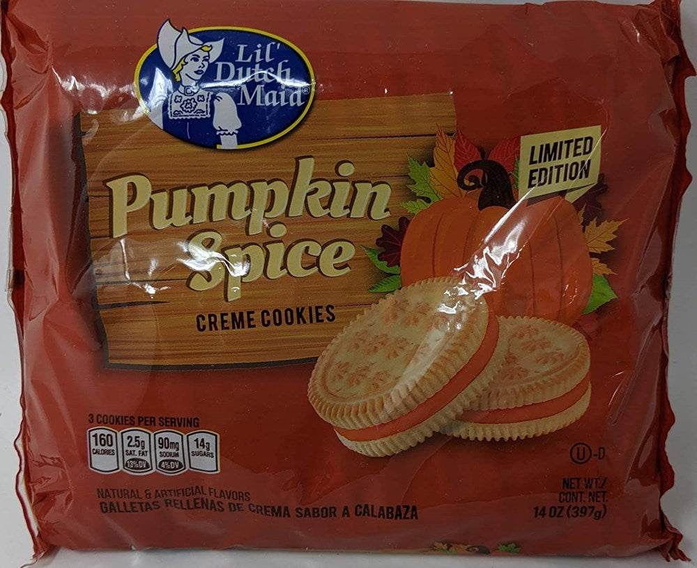 Lil Dutch Maid Pumpkin Spice Creme Cookies 14oz