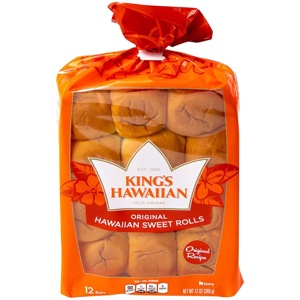 King's Hawaiian Original Sweet Rolls 12ct [Click & Collect Only]