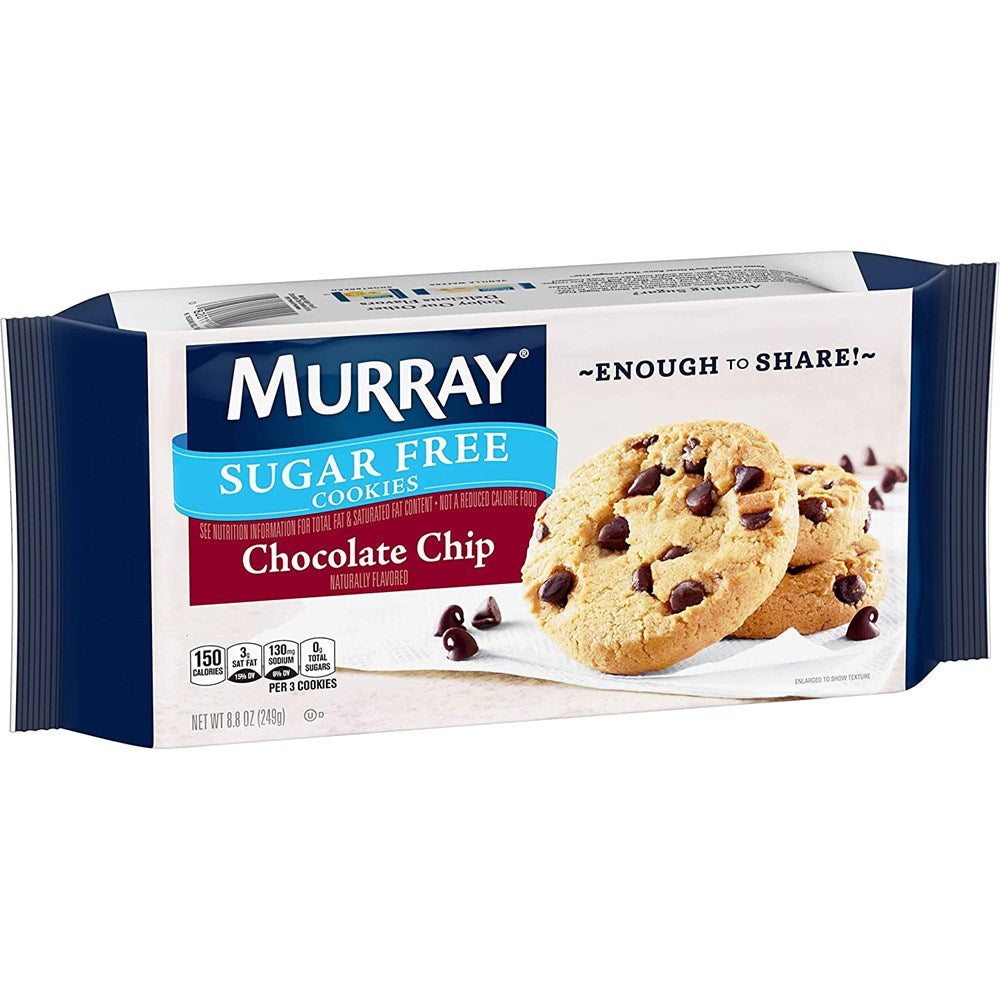 Murray Sugar Free Chocolate Chip Cookies 8.8oz (BEST BY: APRIL 2023)