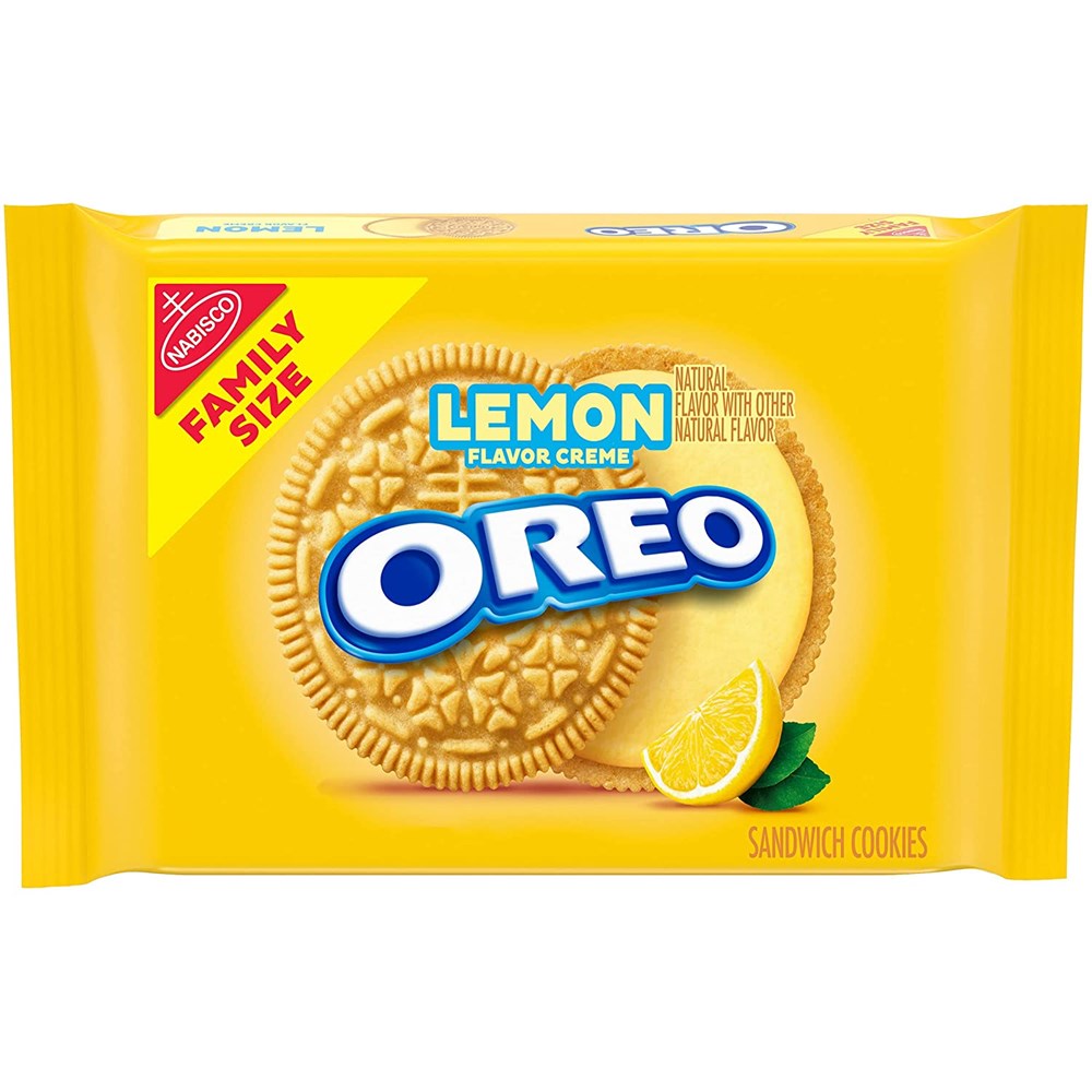 Oreo Lemon Creme Sandwich Cookies Family Size 20oz