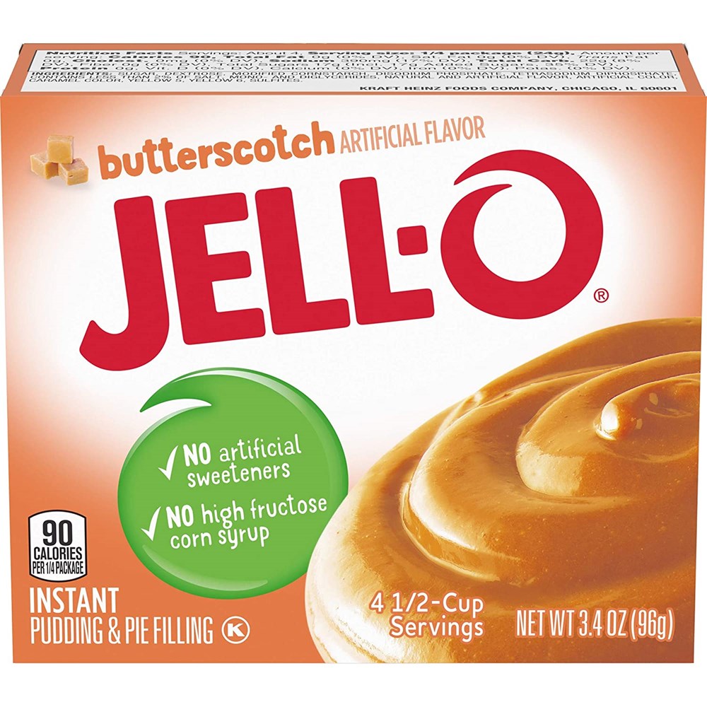 Jell-O Instant Butterscotch Pudding & Pie Filling 3.4oz