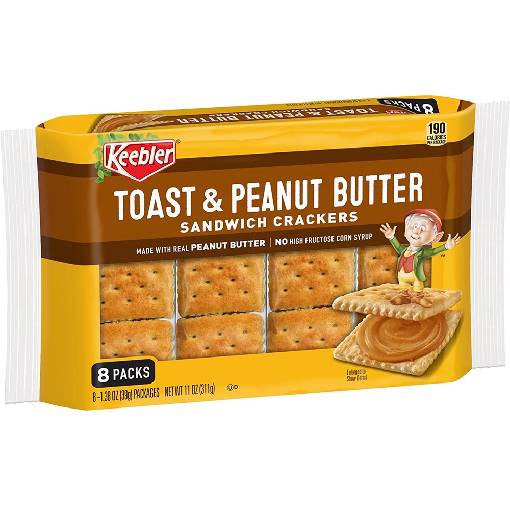 Keebler Toast & Peanut Butter Sandwich Crackers 11oz