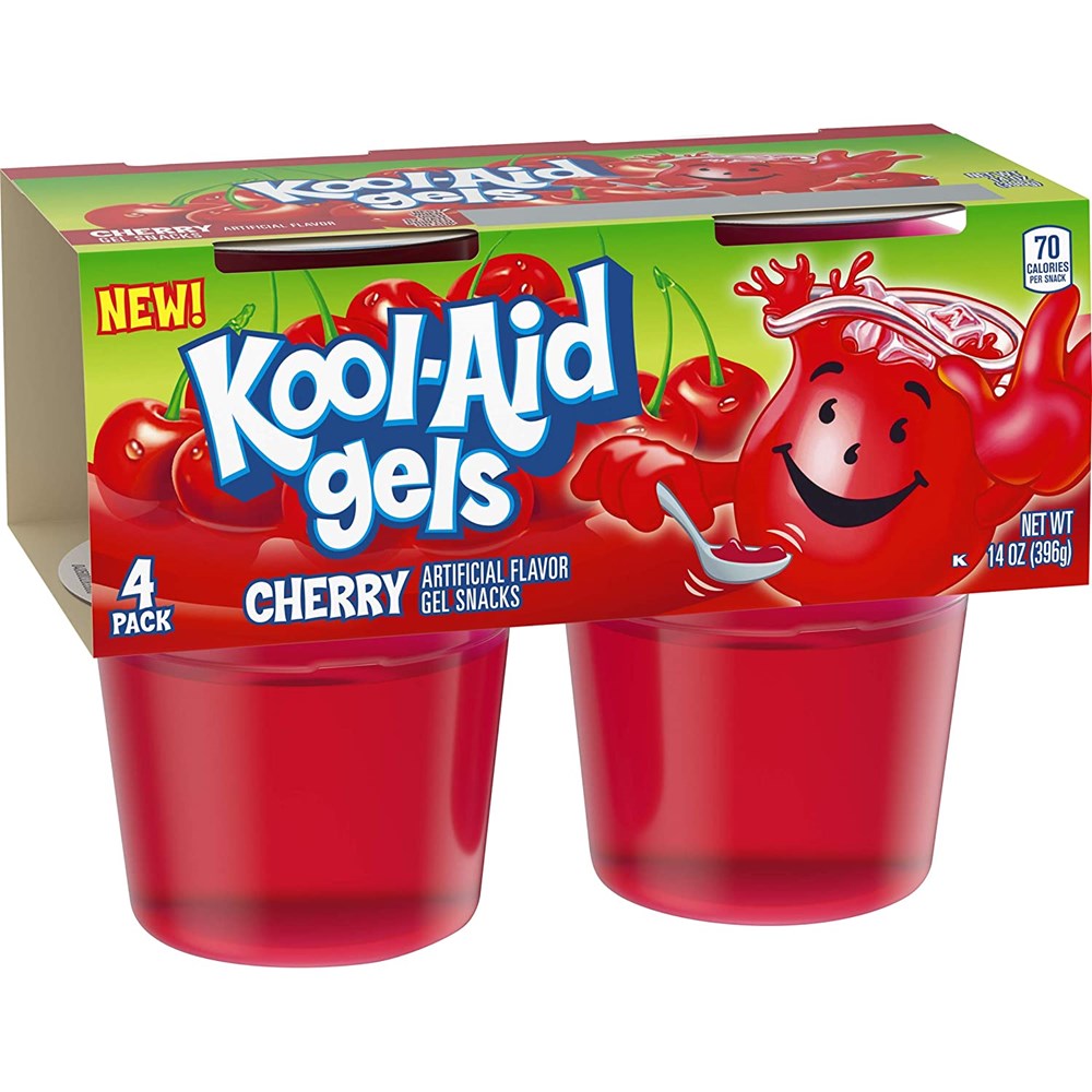 Kool Aid Cherry Gel Cups 14.0oz