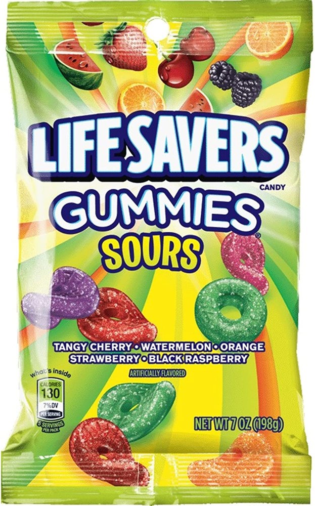 Life Savers Sours Gummies 7oz (BEST BY: JUNE2025)