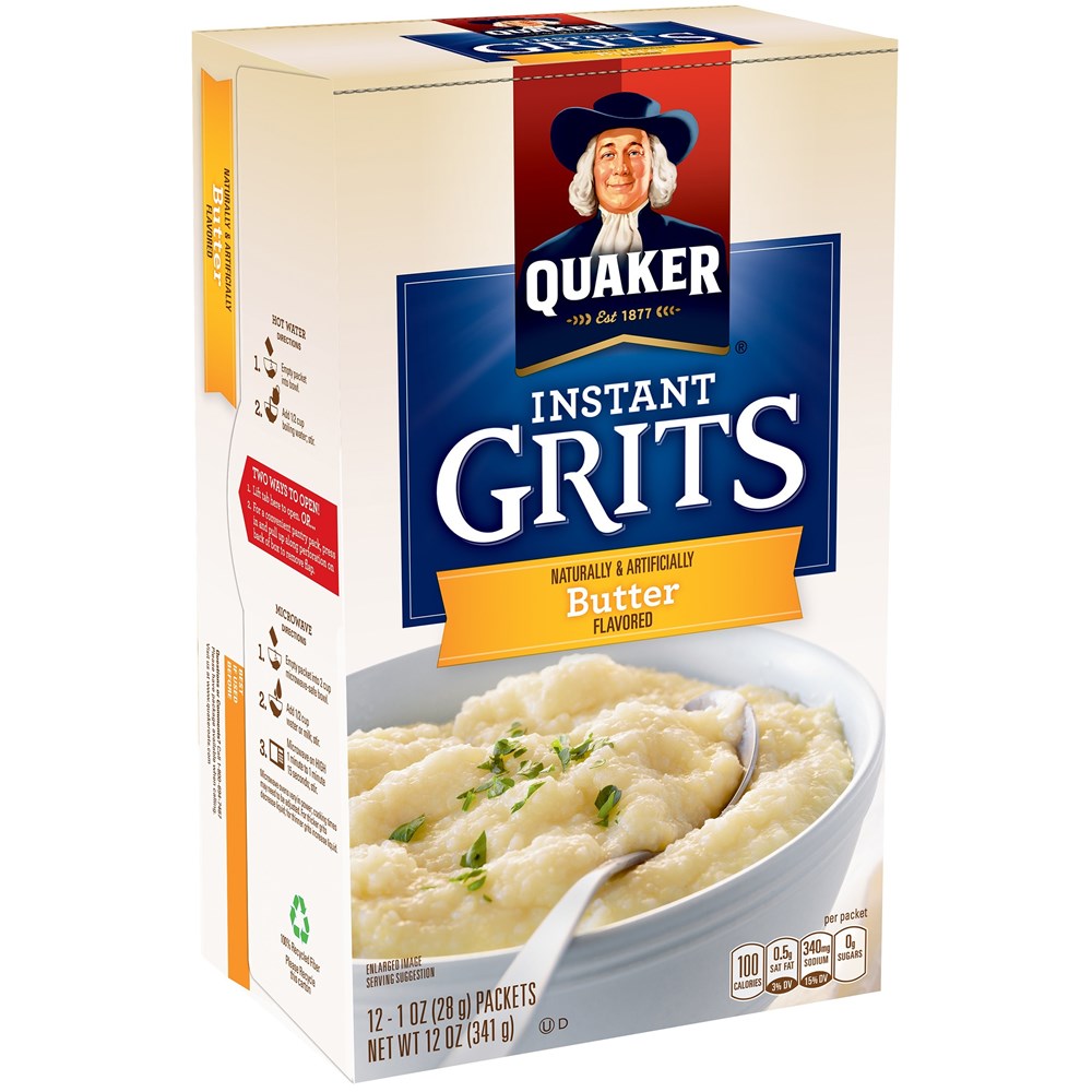 Quaker Instant Grits Butter Flavour 10ct (BEST BY: NOV '26)
