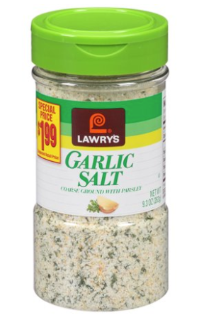Lawry's Garlic Salt W/PARSLEY  9.3oz