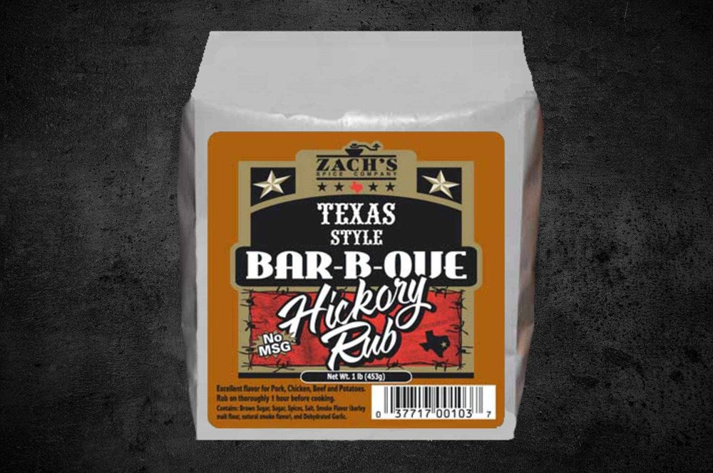 Zach's Texas Style Bar-B-Que Hickory Rub 1lb