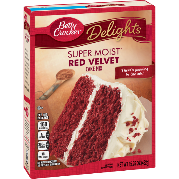 Betty Crocker Super Moist Delights Red Velvet Cake Mix 15.25oz